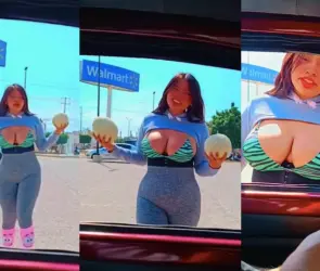 Modelo de contenido exclusivo se hace pasar por vendedora de ´melones´ y se vuelve viral en TikTok