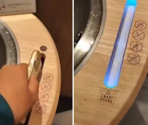 VIDEO: Así son los baños de McDonalds donde desinfectan tu celular mientras haces lo tuyo