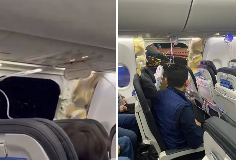 La ventana del avi&oacute;n explot&oacute; en pleno vuelo. 