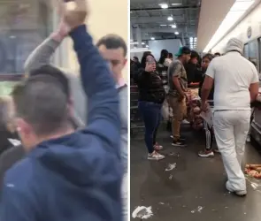 ´Nos dicen hambreados´: captan otra pelea en Costo por las Roscas de Reyes | VIDEOS