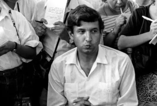 El presidente Andrés Manuel López Obrador de joven.