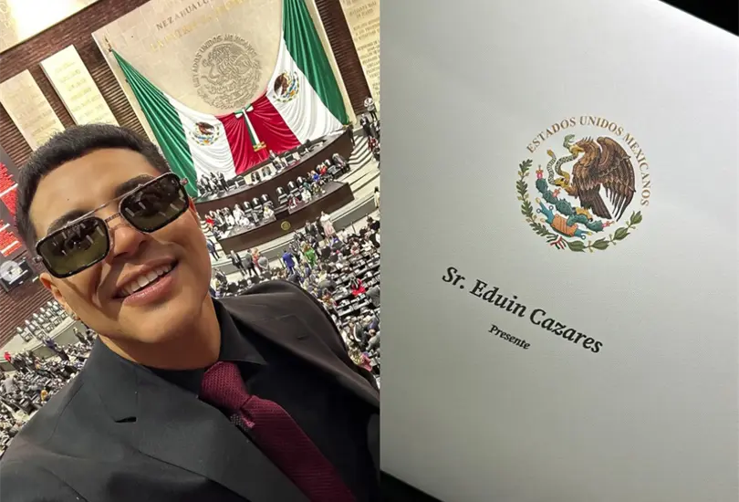 El cantante acudi&oacute; a San L&aacute;zaro para presenciar el cambio de gobierno. 