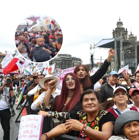 "Tranquilos, tranquilos": se desata pelea entre simpatizantes de Sheinbaum