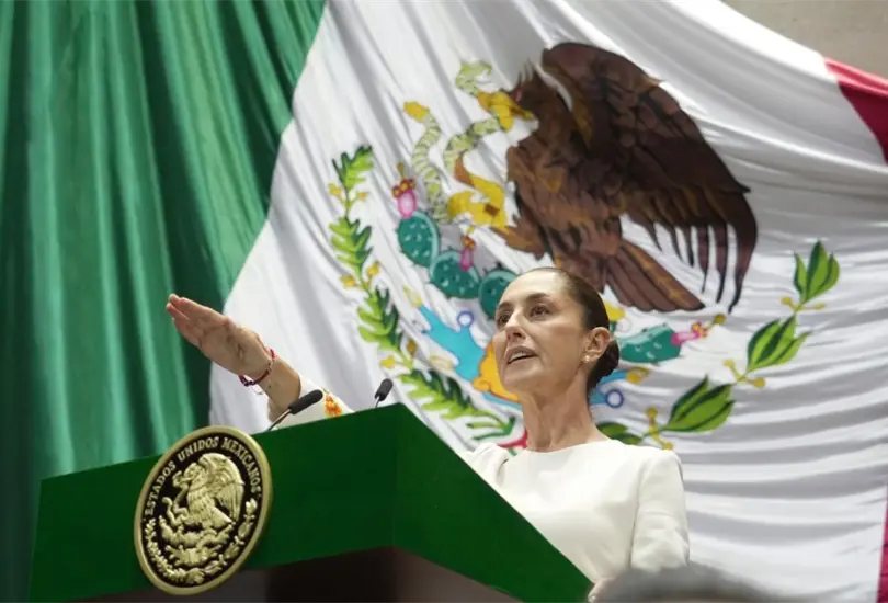 Entre aplausos y coros diciendo &iexcl;PRESIDENTA! Claudia Sheinbaum hace historia