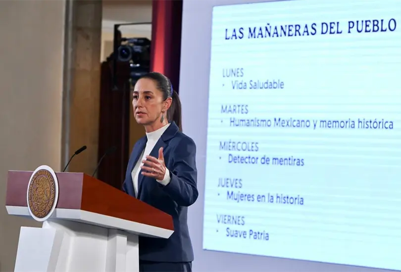 La primera conferencia ma&ntilde;anera de Claudia Sheinbaum.
