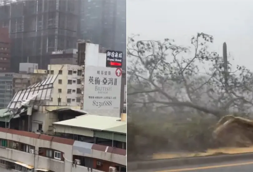 Cientos de videos muestran el aterrador paso del tif&oacute;n en Taiw&aacute;n