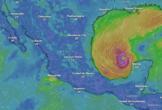 El huracán tomó fuerza durante las últimas horas