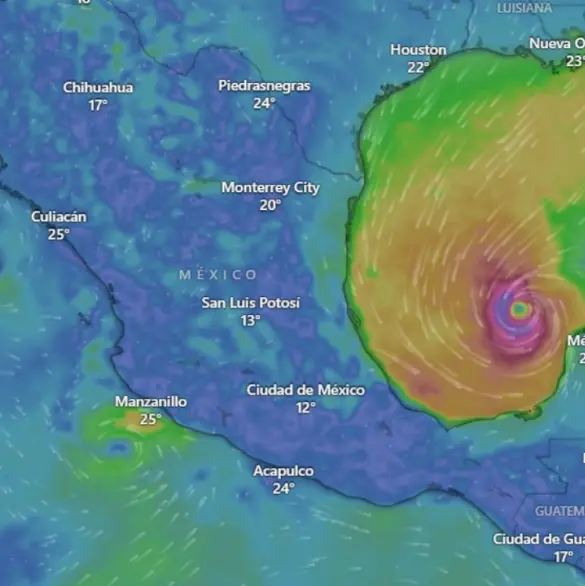 Huracán Milton se intensifica: alcanza la categoría 5, se enfila a Florida