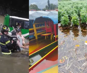 Xochimilco y Milpa Alta bajo el agua; fuertes lluvias dejan calles y casas inundadas 