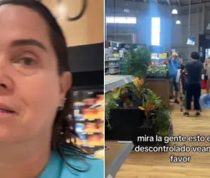 Están colapsados: Mujer muestra pánico en tiendas de Yucatán