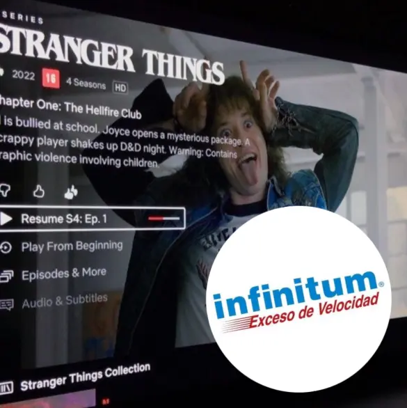 Telmex ofrece Netflix gratis en sus paquetes Infinitum