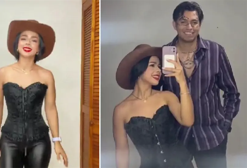 Pareja se disfraza de &Aacute;ngela Aguilar y Nodal