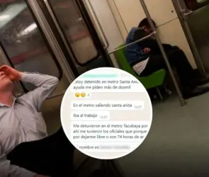 Se queda dormido en el Metro Tacubaya y lo multan con más de 2 mil pesos 