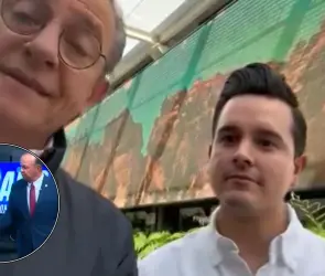 Tras despido en vivo, Gustavo Macalpin es captado en  TV Azteca