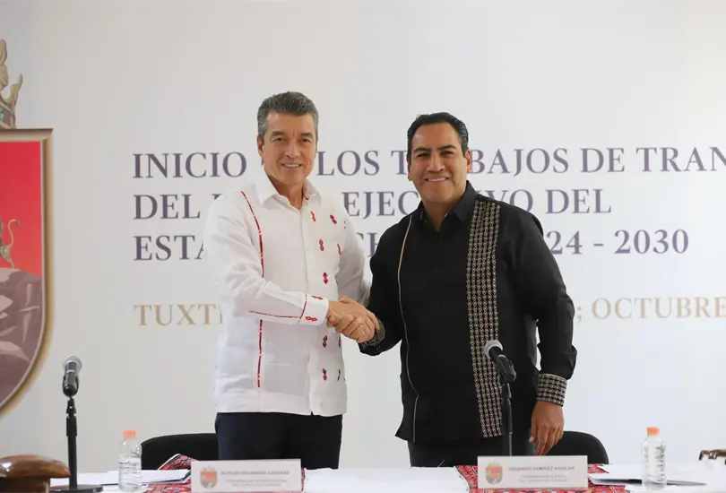 Rutilio Escand&oacute;n y Eduardo Ram&iacute;rez inician transici&oacute;n de gobierno