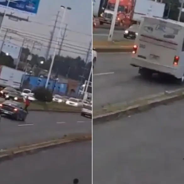 VIDEO: Hombre finge ser atropellado, provoca choque y termina arrollado