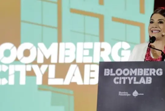 Clara Brugada participó en el evento Bloomberg CityLab.