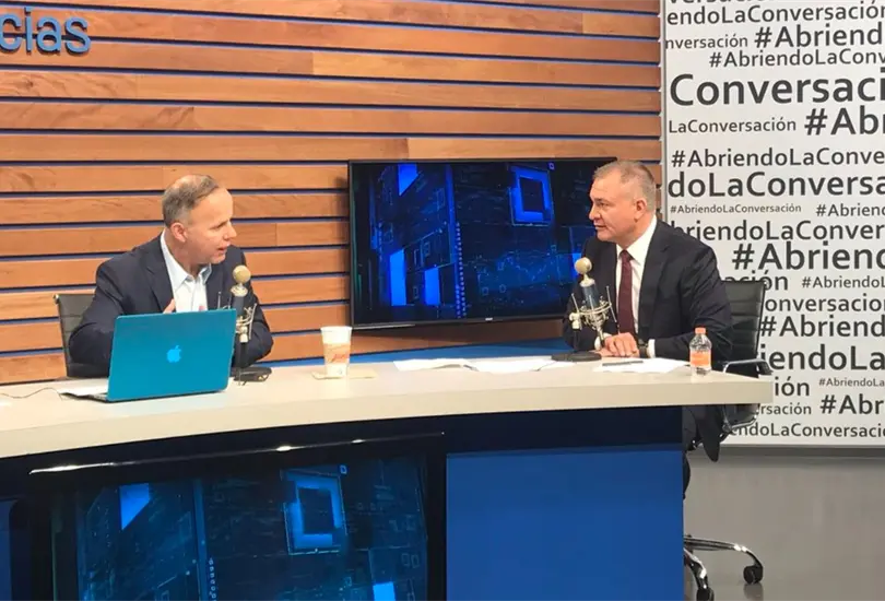 Ciro G&oacute;mez Leyva junto a Genaro Garc&iacute;a Luna.
