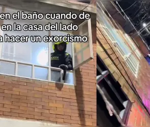Joven graba exorcismo en casa vecina: policía pide rosario en pleno caos