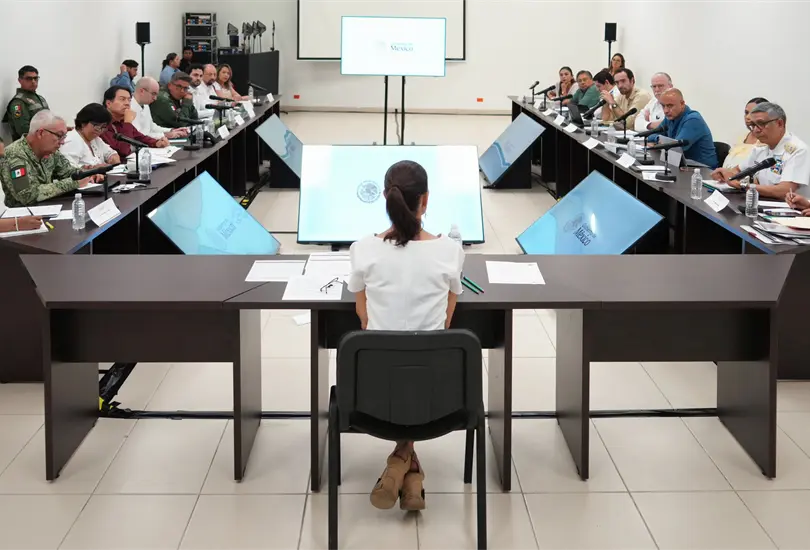 La presidenta Claudia Sheinbaum sostuvo una reuni&oacute;n de gabinete para anuncios importantes del Tren Maya