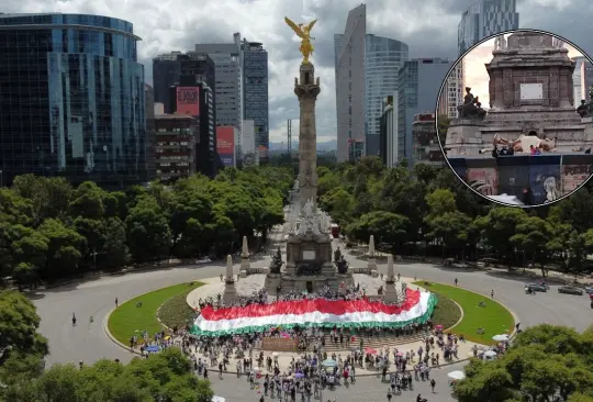 La situación con el Ángel de la Independencia generó preocupación entre las personas