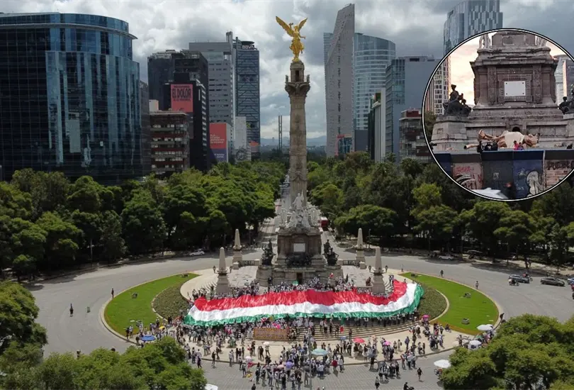 La situaci&oacute;n con el &Aacute;ngel de la Independencia gener&oacute; preocupaci&oacute;n entre las personas