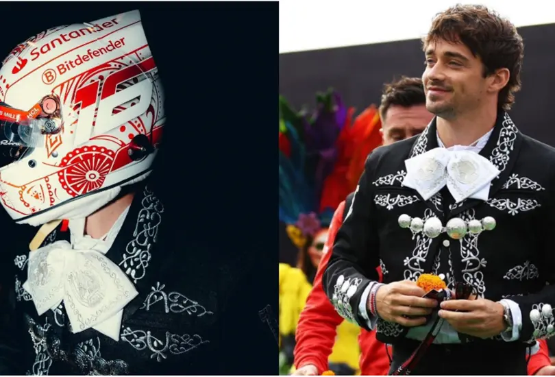 Leclerc conquista M&eacute;xico con su traje de mariachi