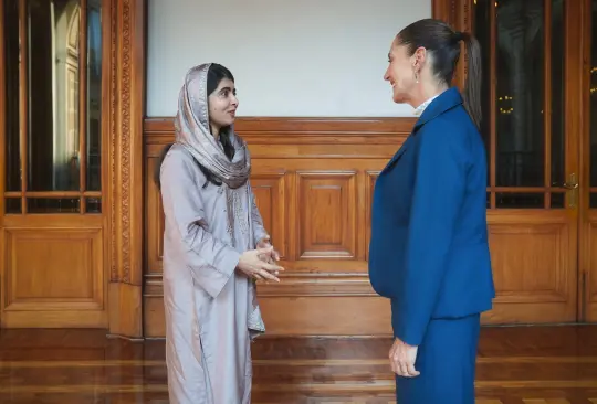 Sheinbaum y Malala Yousafzai se reúnen en Palacio Nacional