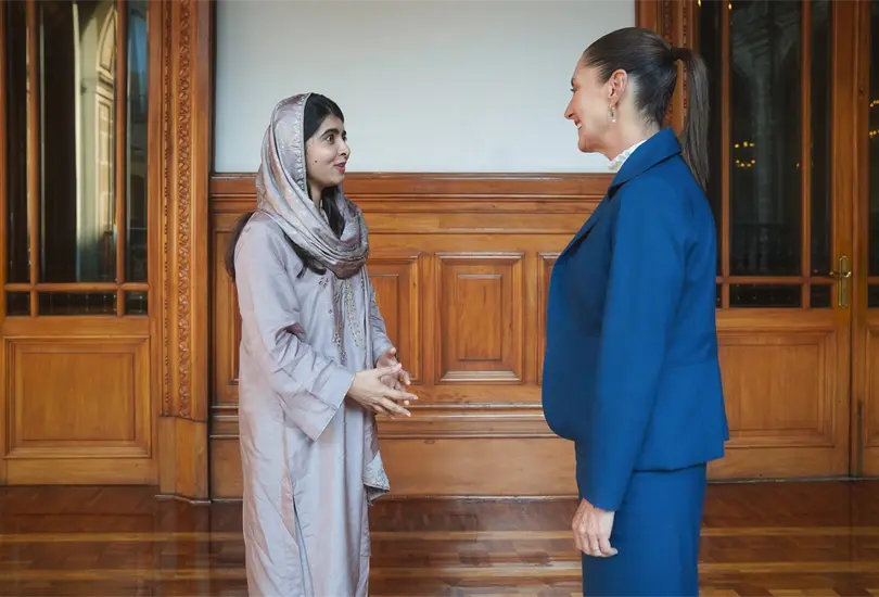Sheinbaum y Malala Yousafzai se reúnen en Palacio Nacional Sheinbaum y Malala Yousafzai se reúnen en Palacio Nacional
