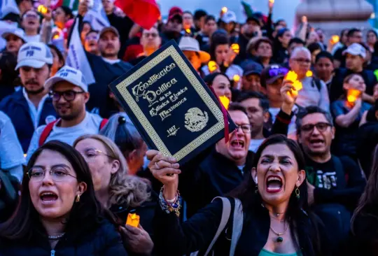 Trabajadores del Poder Judicial protestan contra la reforma