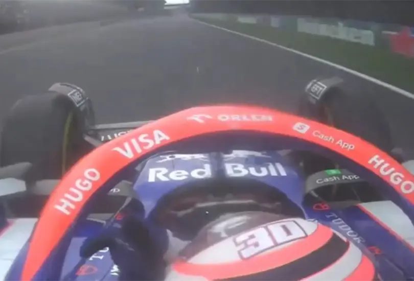 El momento del insulto al Checo P&eacute;rez.