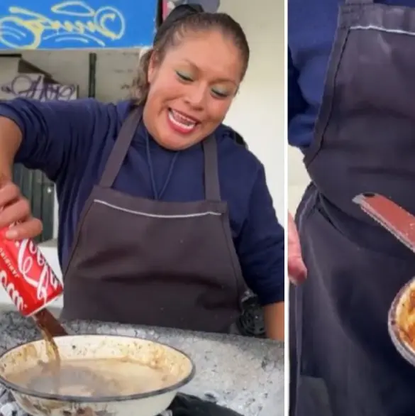 ¿Lo probarías? Vendedora se hace viral por su receta de huevos revueltos con Coca-Cola