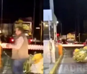 Captan cobro de "peaje especial" a vendedores en caseta | VIDEO