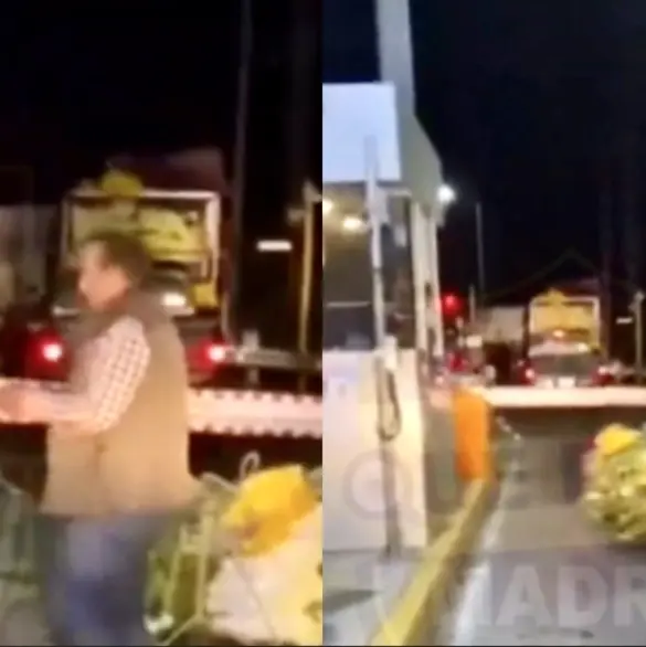 Captan cobro de "peaje especial" a vendedores en caseta | VIDEO