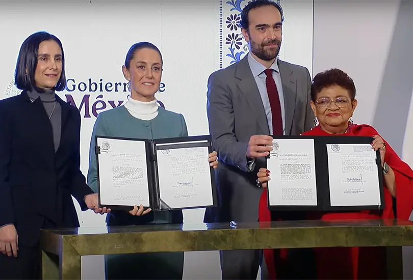 Sheinbaum y Luz Elena Gonz&aacute;lez explicaron en qu&eacute; consiste la reforma