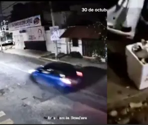 Camioneta de la Guardia Nacional choca en aparente estado de ebriedad