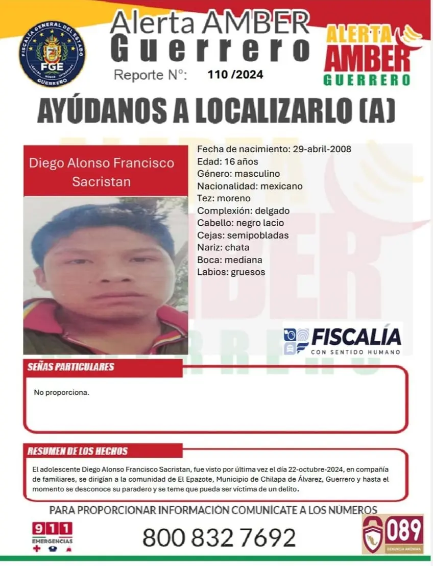 Alerta Amber Guerrero