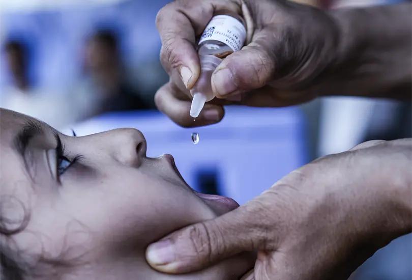 La OMS logr&oacute; vacunar contra la polio a ni&ntilde;as y ni&ntilde;os en Gaza en septiembre pasado.