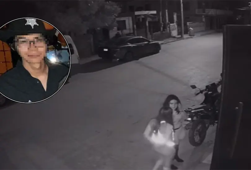 El novio de la joven fue captado en video agrediéndola El novio de la joven fue captado en video agrediéndola