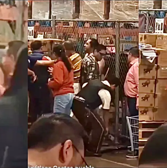 Captan pelea entre cliente y custodios de valores en Costco | VIDEO