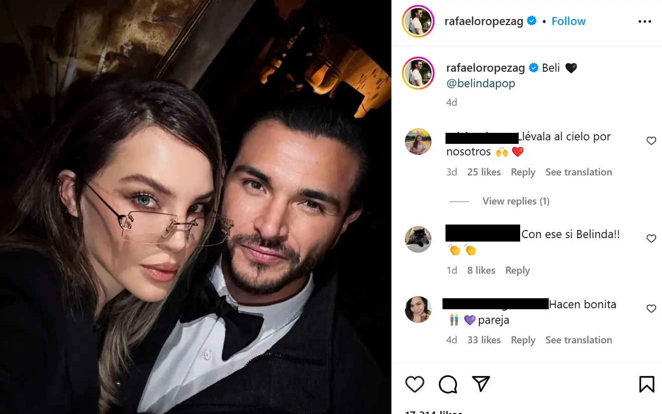 Belinda y Rafael Oropeza Instagram
