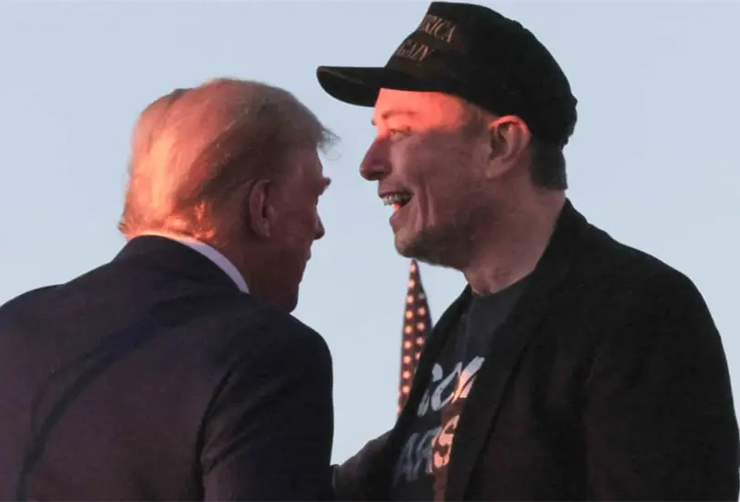 Donald Trump mantiene cercan&iacute;a con el empresario Elon Musk