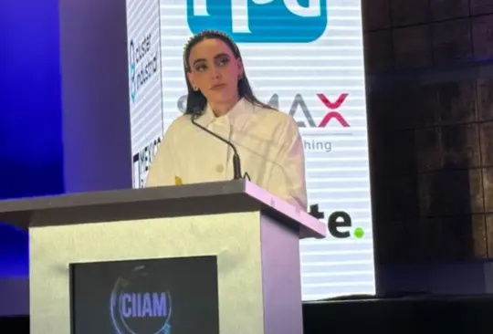 Altagracia Gómez en su participación en el congreso internacional CIIAM 2024. 