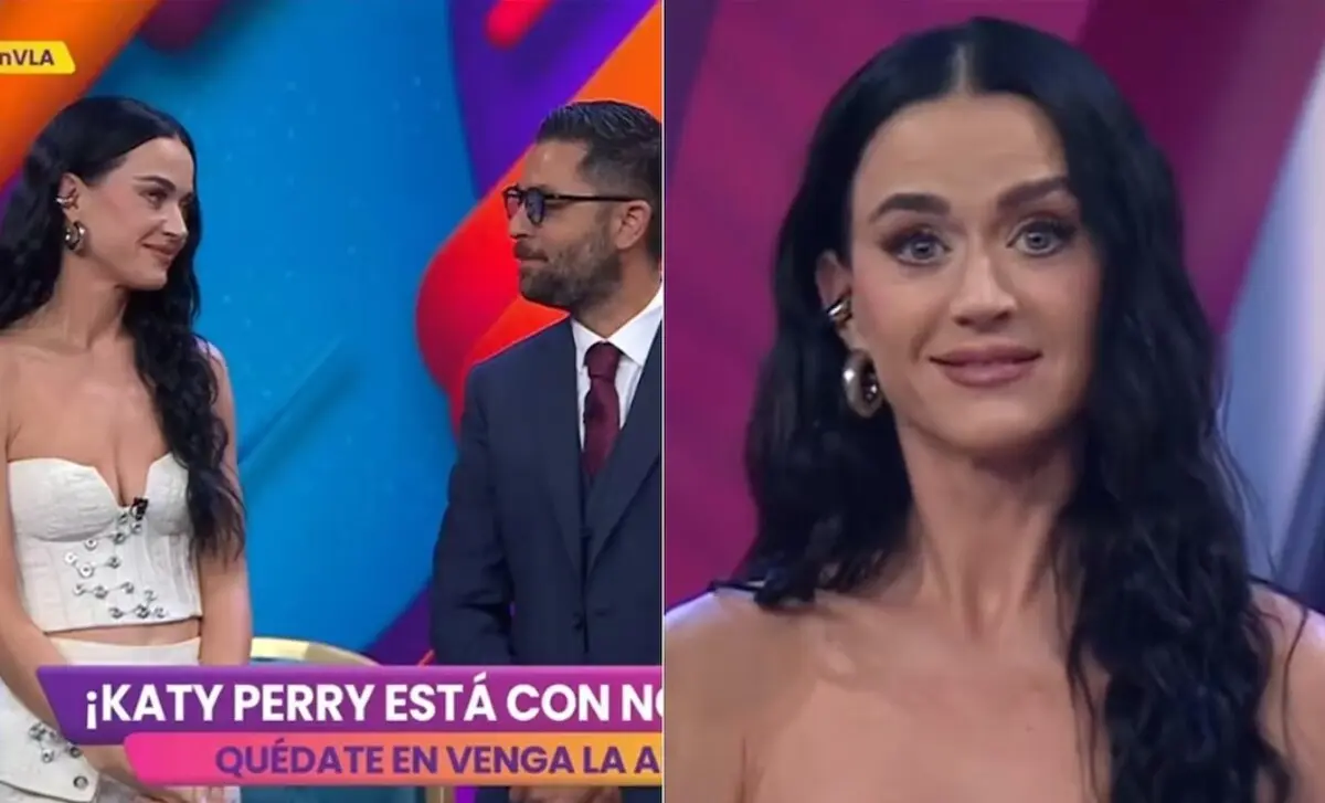  Katy Perry lució incomoda durante su participación en Venga La Alegría. 