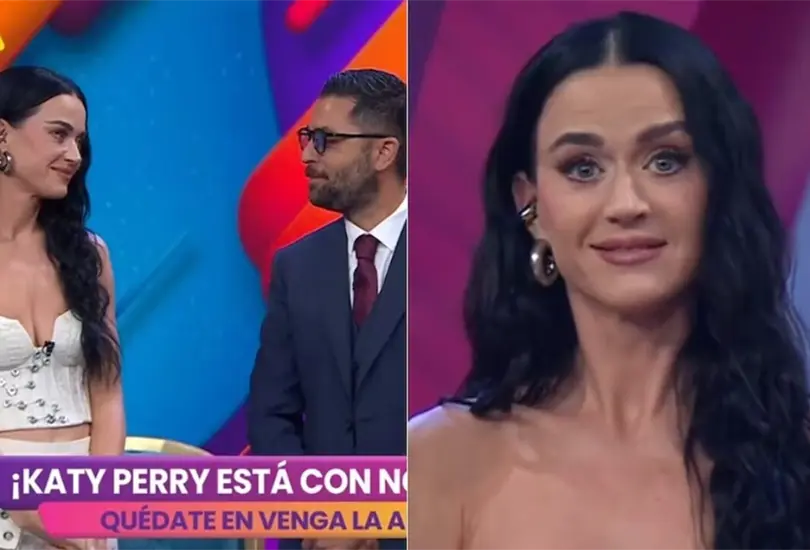 Katy Perry luci&oacute; incomoda durante su participaci&oacute;n en Venga La Alegr&iacute;a.