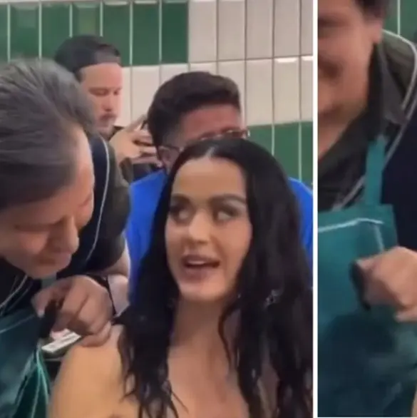 Mesero de taquería besa a Katy Perry sin su consentimiento (VIDEO)