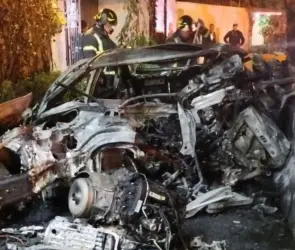 Tragedia en CDMX: Conductor muere calcinado tras chocar en Paseo de la Reforma