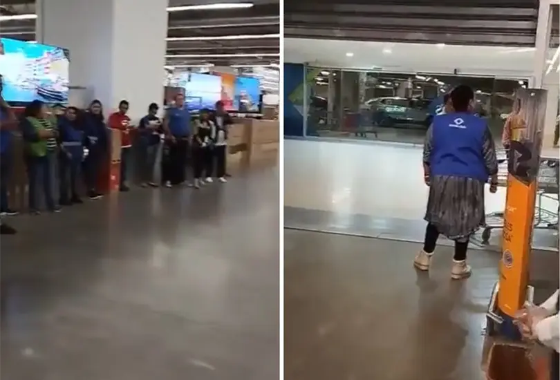 As&iacute; recibieron a los clientes en Sams Club.
