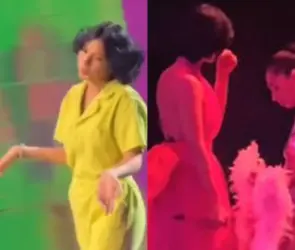 Captan a Ángela Aguilar llorando tras ser abucheada en los Kids Choice Awards