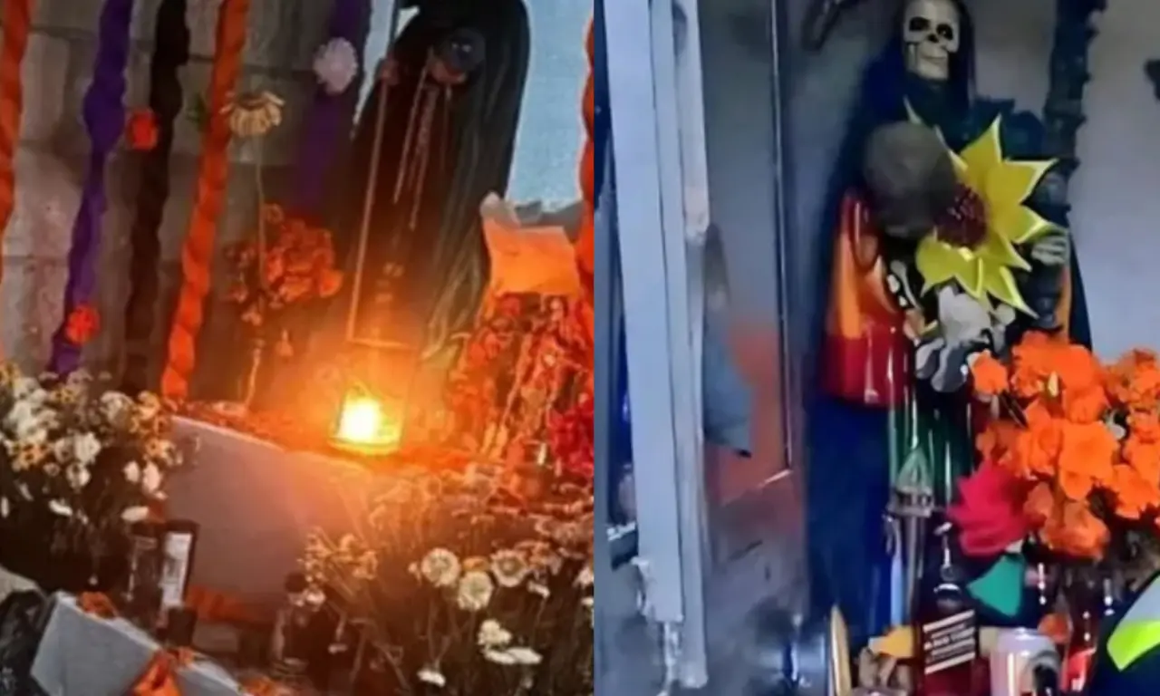  La quinceañera murió frente al altar de la Santa Muerte. 